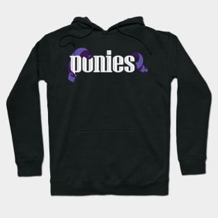 Ponies Typograpy - Rarity Hoodie